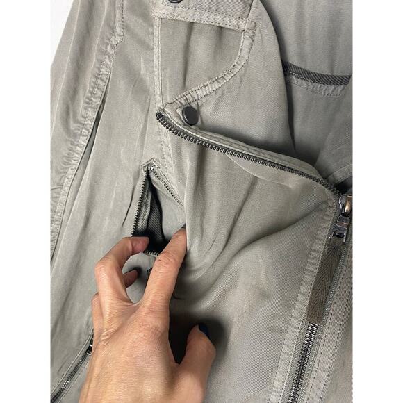 Marrakech x Anthropologie Women's Ronika Draped Moto Jacket Gathered Back NWT M - Picture 8 of 16